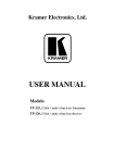 USER MANUAL - Kramer Electronics Japan Homepage