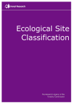 Ecological Site Classification