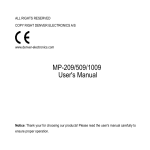 MP-209/509/1009 User`s Manual