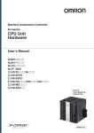 Sysmac NJ-series CPU Unit Hardware User`s Manual
