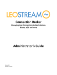 Connection Broker Administrator`s Guide