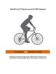 Bike2Power™ Bicycle-mounted USB Chargers User Manual and