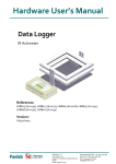 Hardware User`s Manual Data Logger