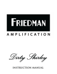 Dirty Shirley Manual - Friedman Amplification