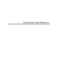 Crystal Gear User Manual V2