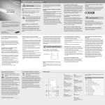 safety and usage information user manual