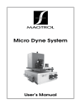 Micro Dyne System User`s Manual