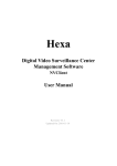 Digital Video Surveillance Center Management Software User Manual