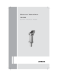 Siemens Milltronics The Probe ultrasonic transmitter user manual