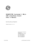 ECAN527HR Isolated 1 Mb/s CAN interface board User`s Manual