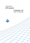 Milestone XProtect Transact 2.5 User`s Manual