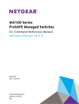 ProSafe Managed Switch Command Line Interface (CLI) User Manual