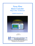 Nova-Flow Batch Contoller - Hoffer Flow Controls, Inc