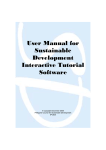 User Manual for Sustainable Development Interactive Tutorial