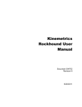 Kinemetrics Rockhound User Manual