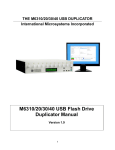 M6310/20/30/40 USB Flash Drive Duplicator Manual
