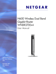 N600 Wireless Dual Band Gigabit Router WNDR3700v4 User Manual