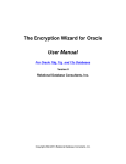 The Encryption Wizard for Oracle - Relational Database Consultants