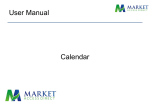 Calendar User Manual