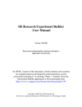 SR Research Experiment Builder User Manual