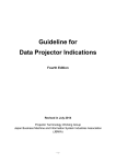 Guideline for Data Projector Indications Fourth Edition