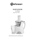 SLOW JUICER