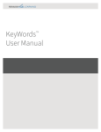 KeyWords User Manual