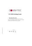 User manual - COMM-TEC