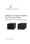 CM-BT10-COMPACT70 HDBaseT Compact 70m Extender Set User