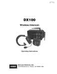 DX100 Operating Instructions