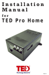 I n s t a l l a t i o n M a n u a l TED Pro Home