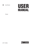 ZFT11105XA User Manual Freezer