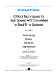 Critical Techniques for High Speed A/D Converters