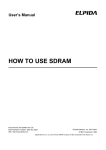 HOW TO USE SDRAM UM - Electrical and Computer Engineering