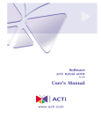 User`s Manual - ACTi Corporation