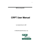 CRPT User Manual - Maynard Software Solutions