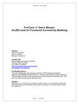 FunConn v1 User`s Manual: ArcGIS tools for Functional Connectivity