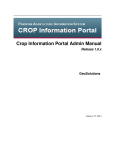 Crop Information Portal Admin Manual Release 1.0.x GeoSolutions