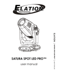 Satura Spot LED PRO User Manual ver 2