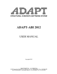 ADAPT ABI2012 User Manual 0112