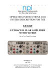 operating instructions and system description for the ext