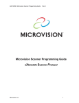 Microvision Scanner Programming Guide