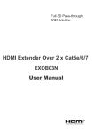 User Manual HDMI Extender 30M 3D