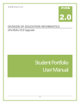 Student Portfolio User Manual