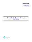 HFAN-9.5.0 Pattern Creator/Converter Software User Manual