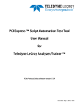 PCIe Script Automation Test Tool User Manual