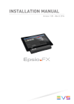 Installation Manual - Epsio FX 1.00