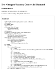 D4 NV Diamond - Instructional Physics Lab