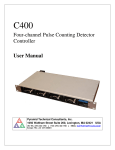 Four-channel Pulse Counting Detector Controller User Manual