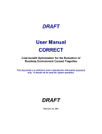 DRAFT User Manual CORRECT
